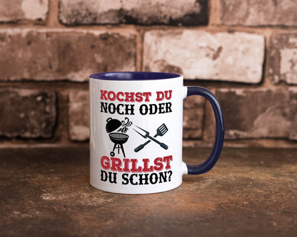 Grillst du schon? | Spruch Tasse Grillen Männer Geschenkidee Humor