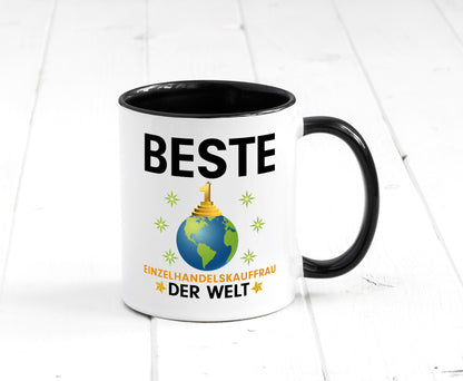 Welt Beste Einzelhandelskauffrau | Einzelhandel Geschenkidee Humor Tasse