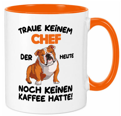 Traue keinem Chef lustiger Spruch Geschenk Arbeit Kollegen Büro Tasse