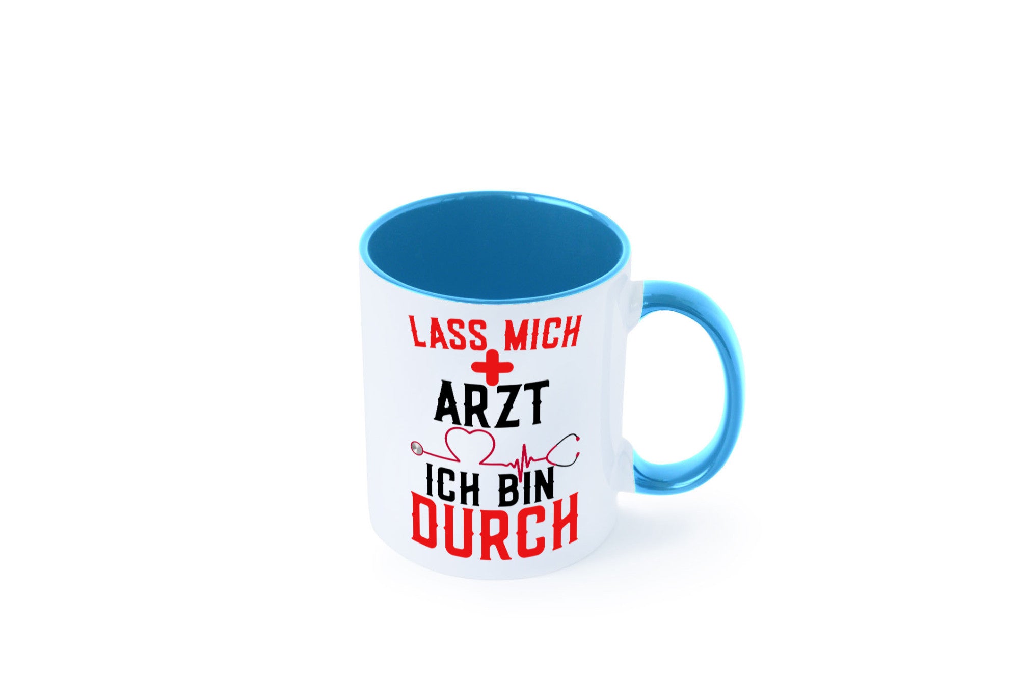 Arzt | Lass mich durch Herz Doktor Krankenhaus Puls Humor Geschenkidee Tasse