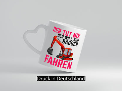 Der tut nix | Bagger fahren Bauarbeiter Baustelle Humor Arbeit Kollegen Büro
