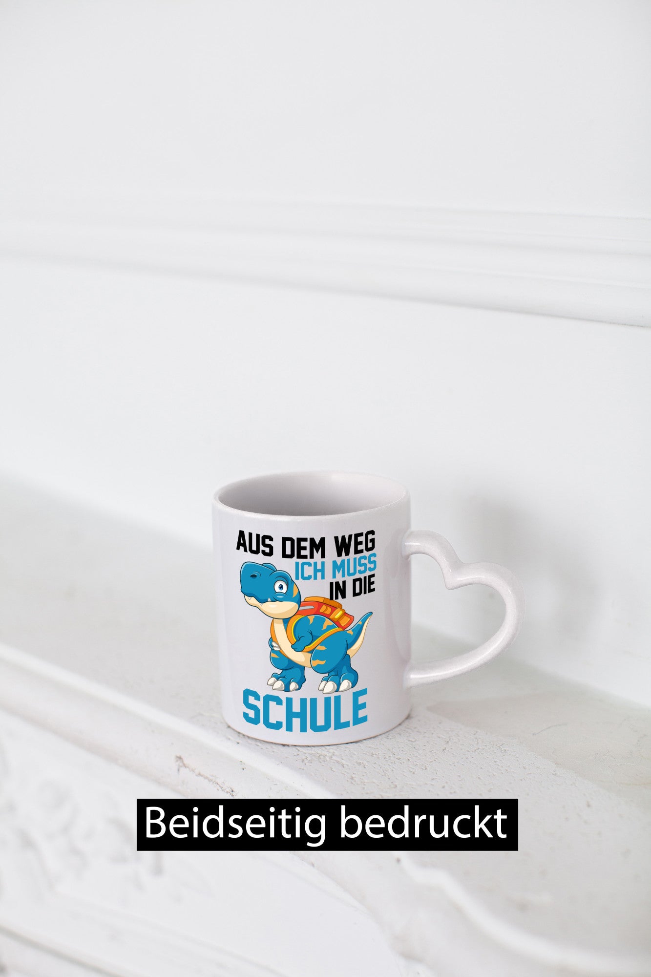 Aus dem weg ich muss in die Schule | Einschulung T-Rex Humor Geschenkidee Tasse