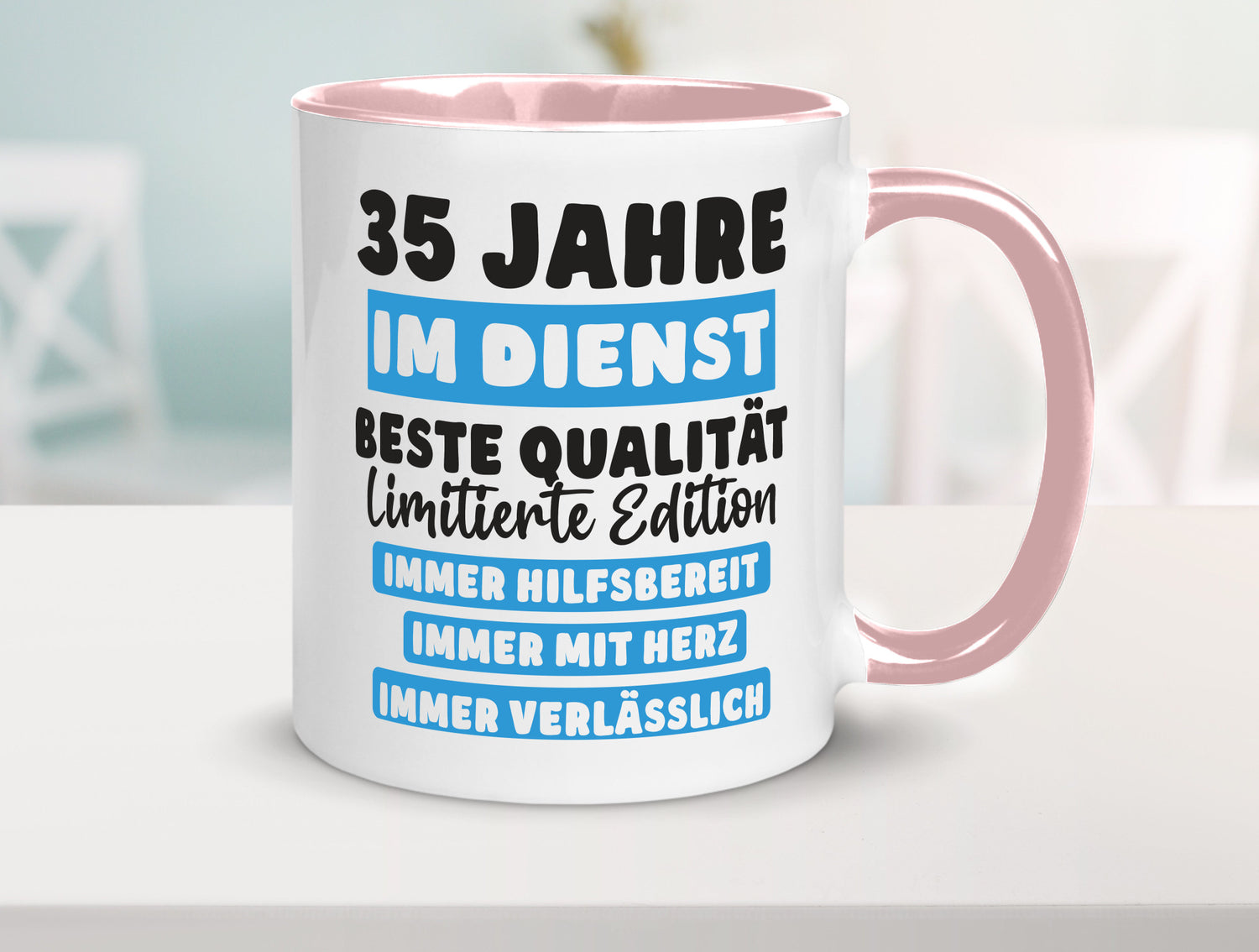 35 Jahre im Dienst | Jubiläum Arbeit v6 lustiger Spruch Geschenk Kollegen Büro