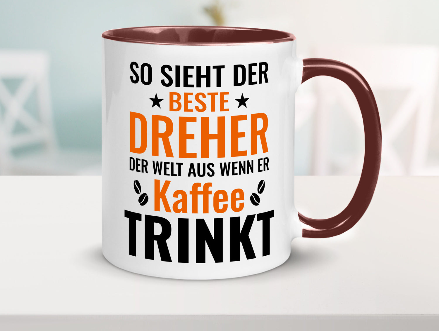 Kaffee trinkt: Dreher | Fräser Geschenkidee Humor Tasse