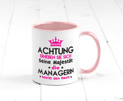 Seine Majestät Managerin | Management lustig Humor Geschenkidee Geschenk Tasse