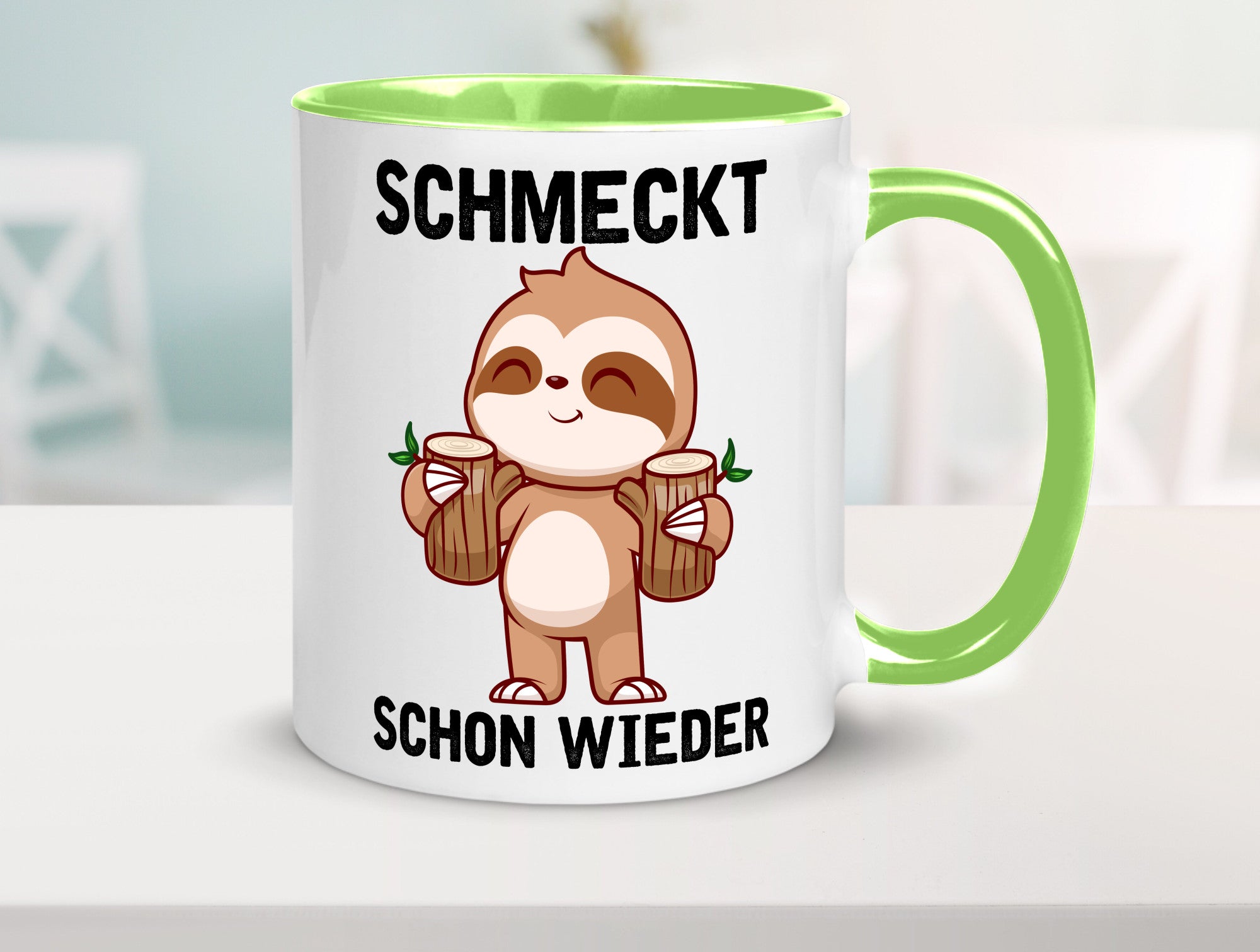 Schmeckt schon wieder | Frankfurt Hessen v2 Geschenkidee Humor Tasse