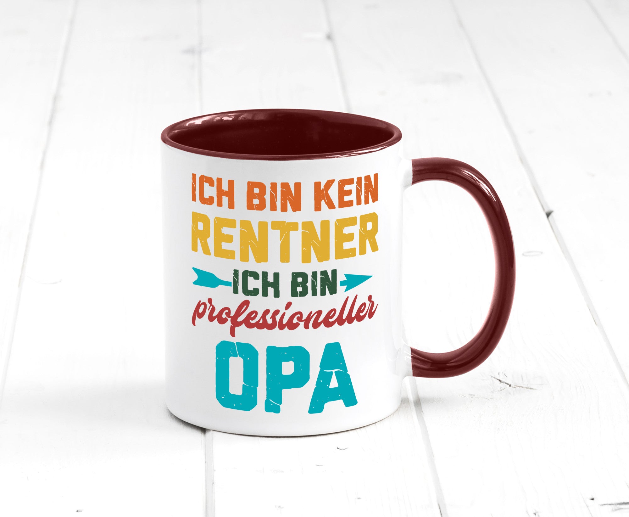 Ich bin Professioneller Opa | Rentner Großvater Geschenkidee Familie Humor Tasse