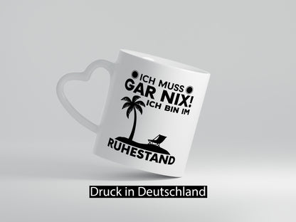 Ich bin im Ruhestand | Rentner Tasse Rente Humor Geschenkidee Jubiläum