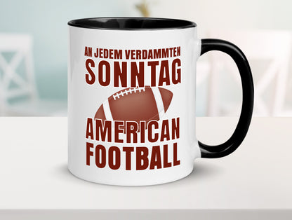 American Football | Sportfan Motiv jeden Sonntag Humor Geschenkidee Tasse