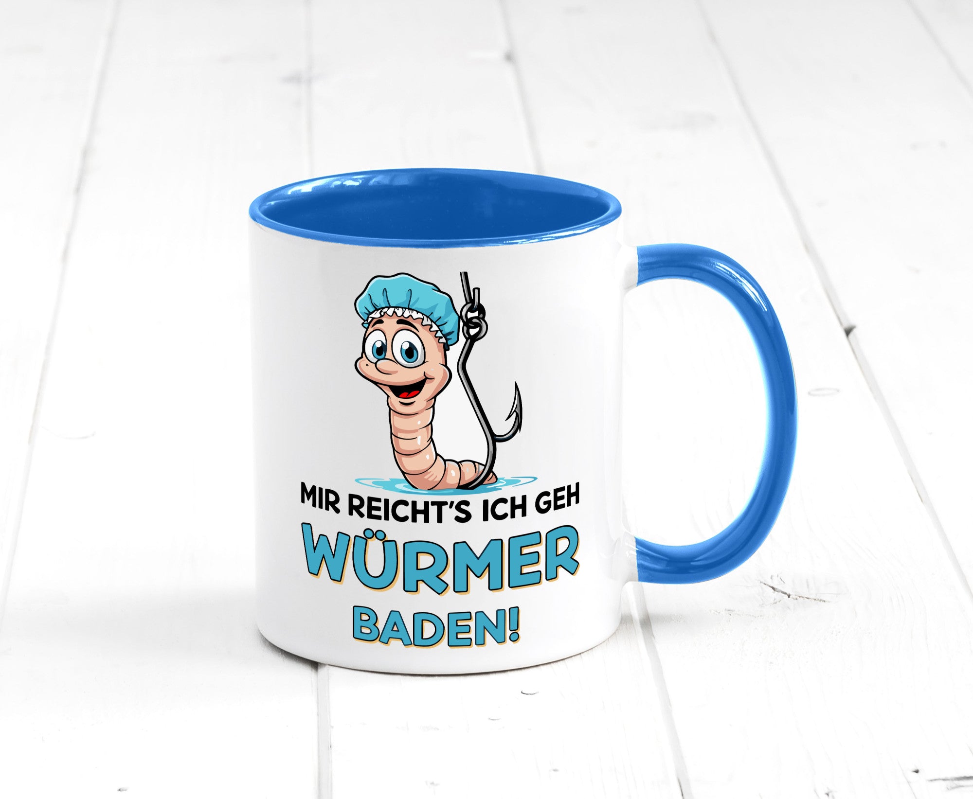 Mir reichts ich geh Würmer Baden | Angler Angeln Geschenk Humor Geschenkidee