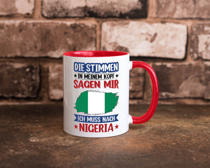 Nigeria | Urlaub Stimmen in meinem Kopf Traumland Geschenk Humor Geschenkidee