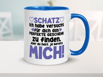 Schatz | Liebe Valentinstag Freund Freundin Herz Geschenkidee Humor Tasse