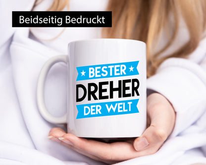 Bester Dreher | Fräser Humor Geschenkidee Tasse