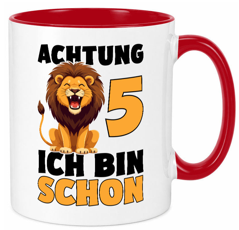 5. Geburtstag | 5 Jahre Löwe Geschenkidee Humor Tasse