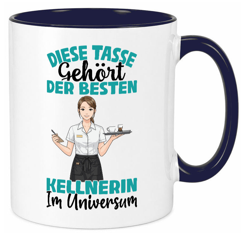 Im Universum: Kellnerin | Beruf kellnern Bedienung Geschenkidee Arbeit Kollegen