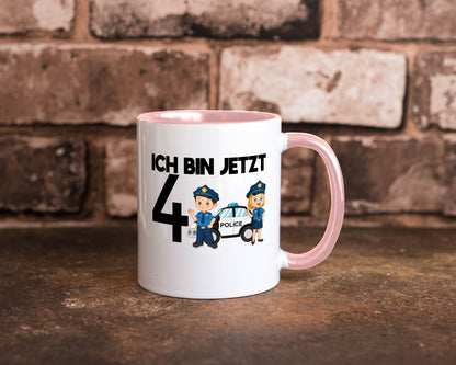 Ich bin jetzt 4 | Polizei 4. Geburtstag Jähriger Geschenk Geschenkidee lustiger