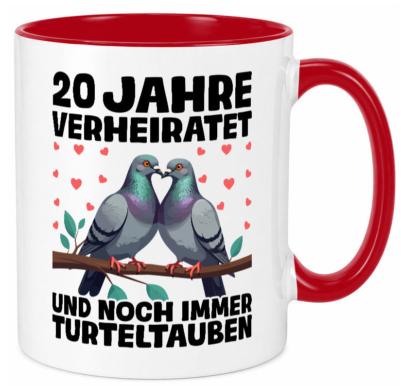 20 Jahre verheiratet | Turteltauben Ehe Ehepaar lustig Humor Geschenkidee