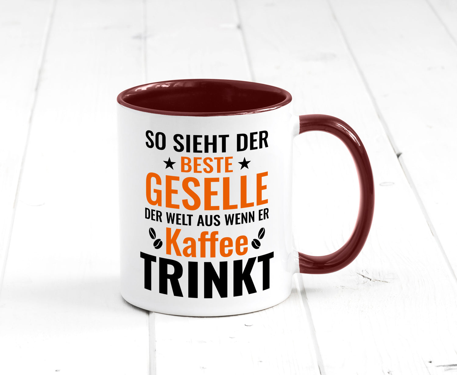Kaffee trinkt: Geselle | Handwerker lustig Humor Geschenkidee Geschenk Tasse
