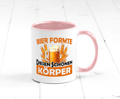 Bier förmte diesen Körper | bierliebhaber v2 Humor Geschenkidee Tasse