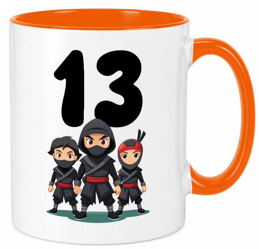 13. Geburtstag | 13 Jahre Ninja Geschenk Geschenkidee lustiger Spruch Tasse