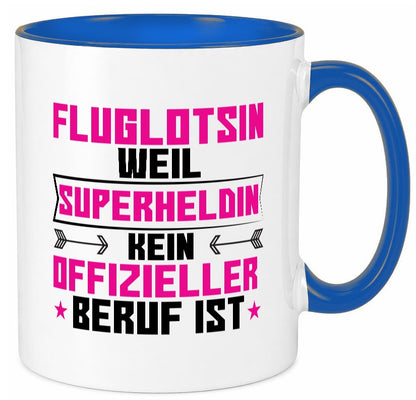 Superheldin Fluglotsin | Flughafen Flugverkehr Geschenkidee Humor Tasse