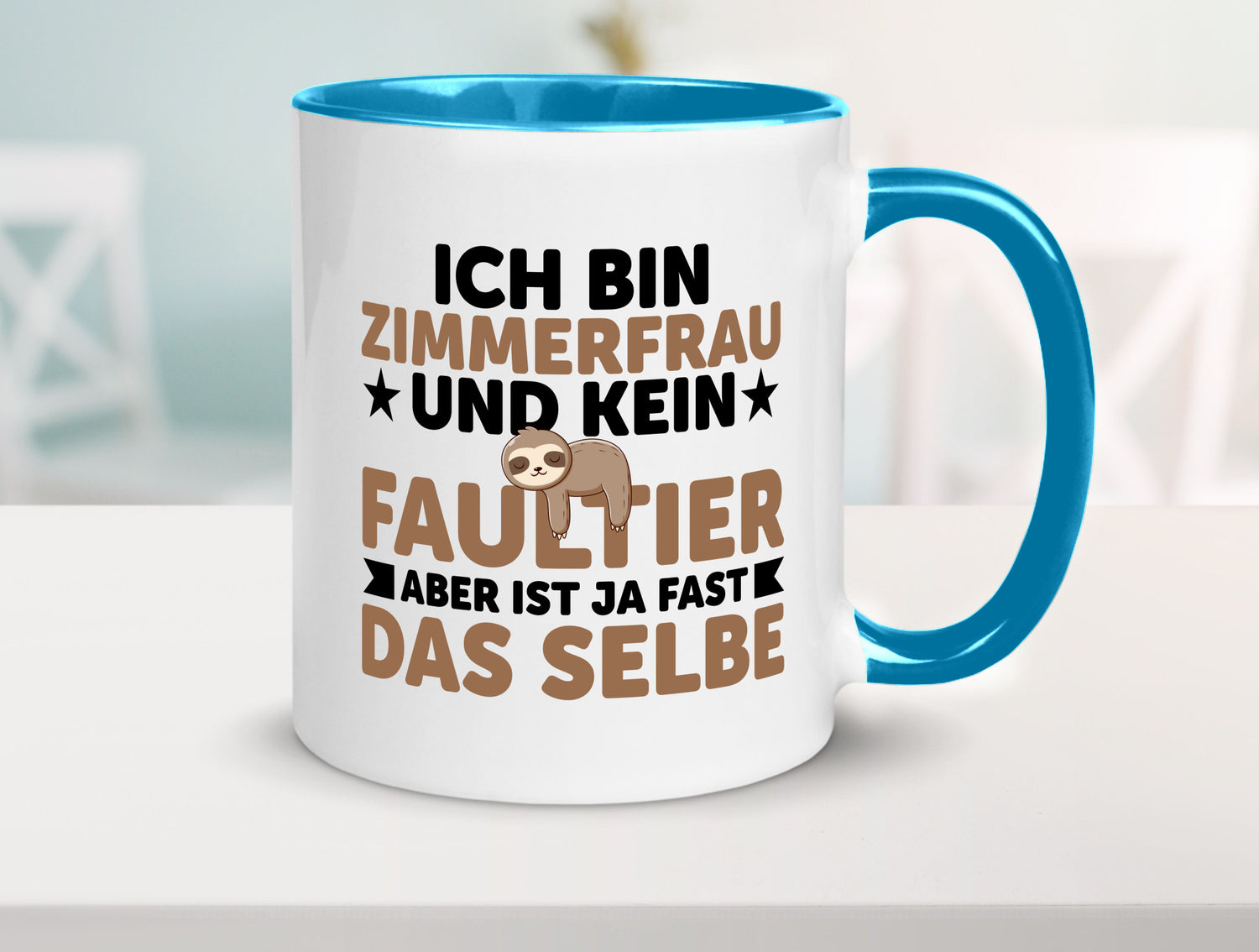 Ich bin kein Faultier: Zimmerfrau| Holzbau | Handwerkerin v2 Geschenk