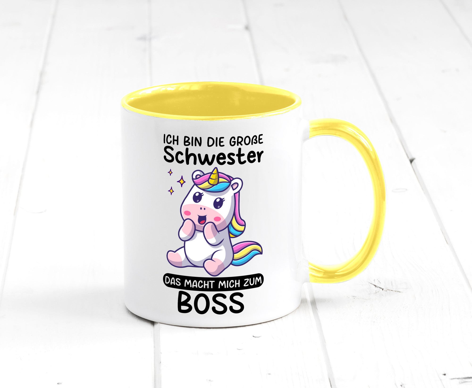 Große schwester macht mich zum Boss | Einhorn Geschwister lustiger Spruch