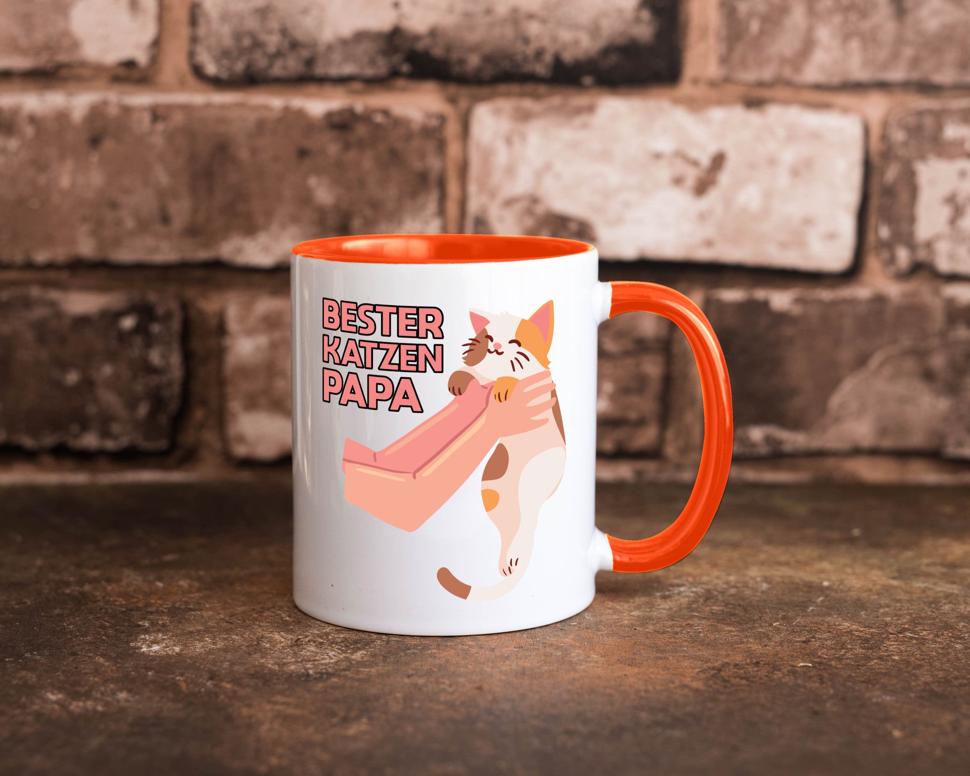 Bester Katzenpapa | Katze Gabel Geschenk Tierliebhaber Humor lustiger Spruch