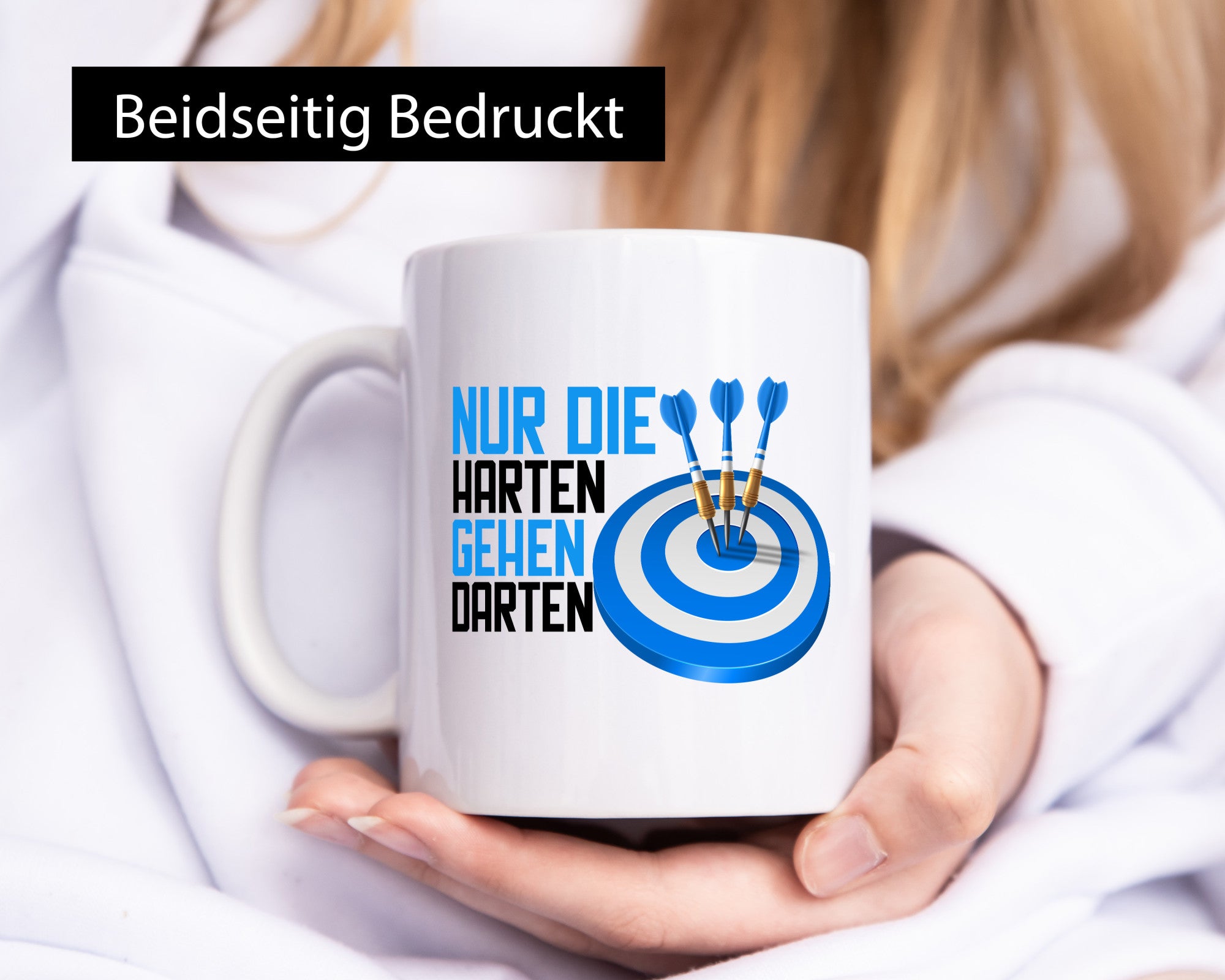 Nur die Harten gehen Darten | Dart Dartspieler Pfeile Humor Geschenkidee Tasse
