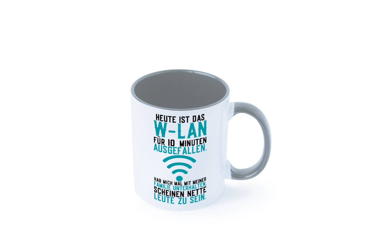 10 Minuten W-Lan Ausfall | Nerd Computer PC Gamer lustig Humor Geschenkidee Tasse