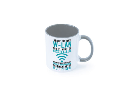 10 Minuten W-Lan Ausfall | Nerd Computer PC Gamer lustig Humor Geschenkidee Tasse