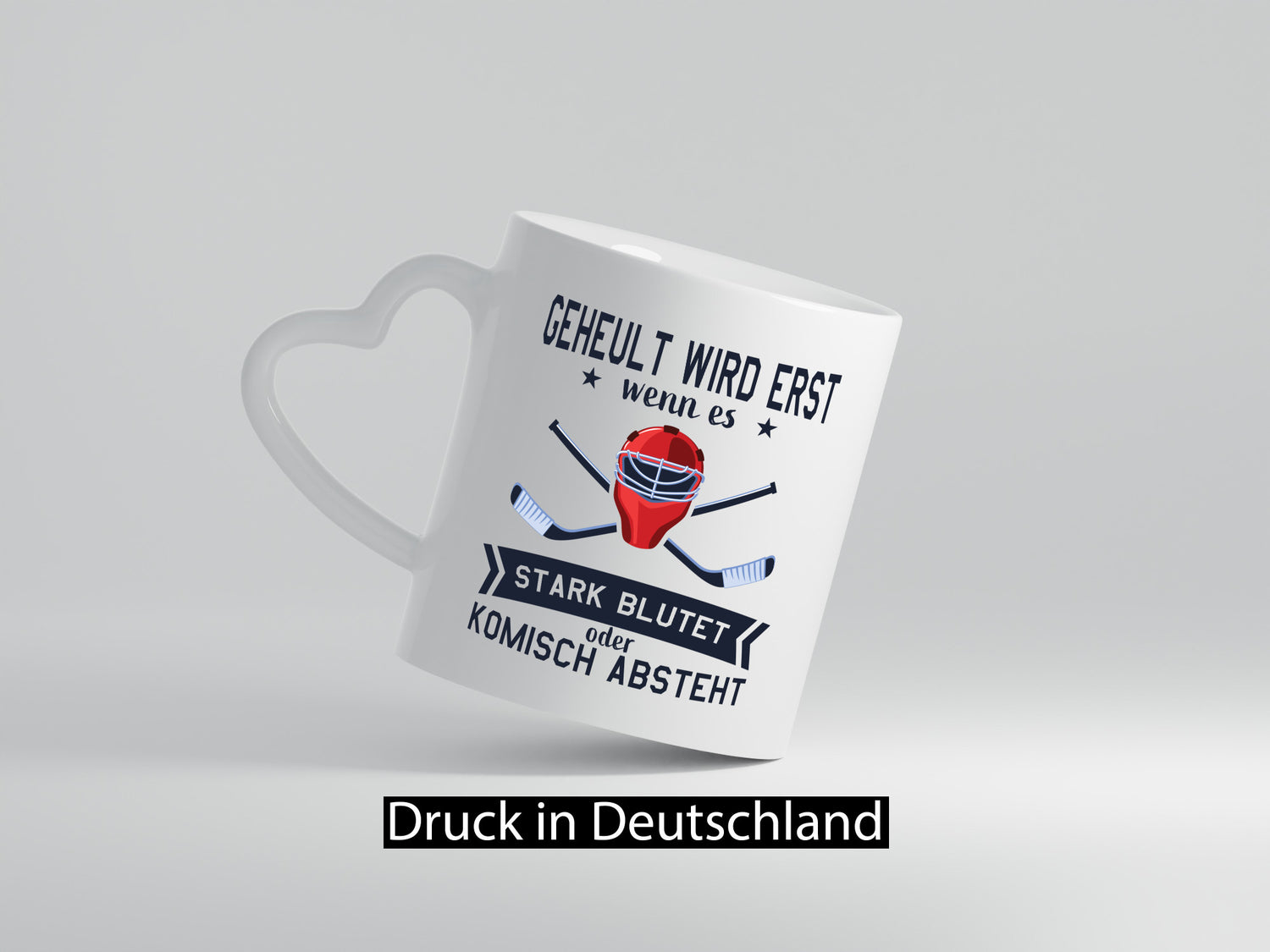 Geheult, stark blutet oder komisch absteht | Helm Hockey Humor Geschenkidee