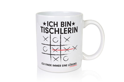 Löse Probleme: Tischlerin | Tischlerei v3 Geschenkidee Humor Tasse