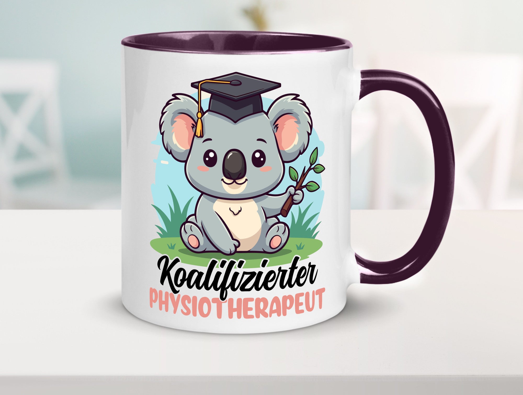Koalifizierter Physiotherapeut Geschenk Humor Geschenkidee lustiger Spruch Tasse