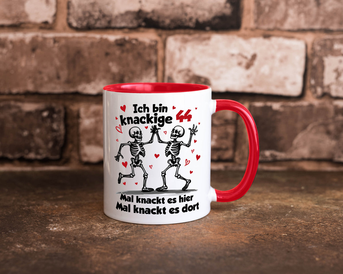 44. Geburtstag | Knackige 44 Ich bin alt v2 lustiger Spruch Geschenk Tasse