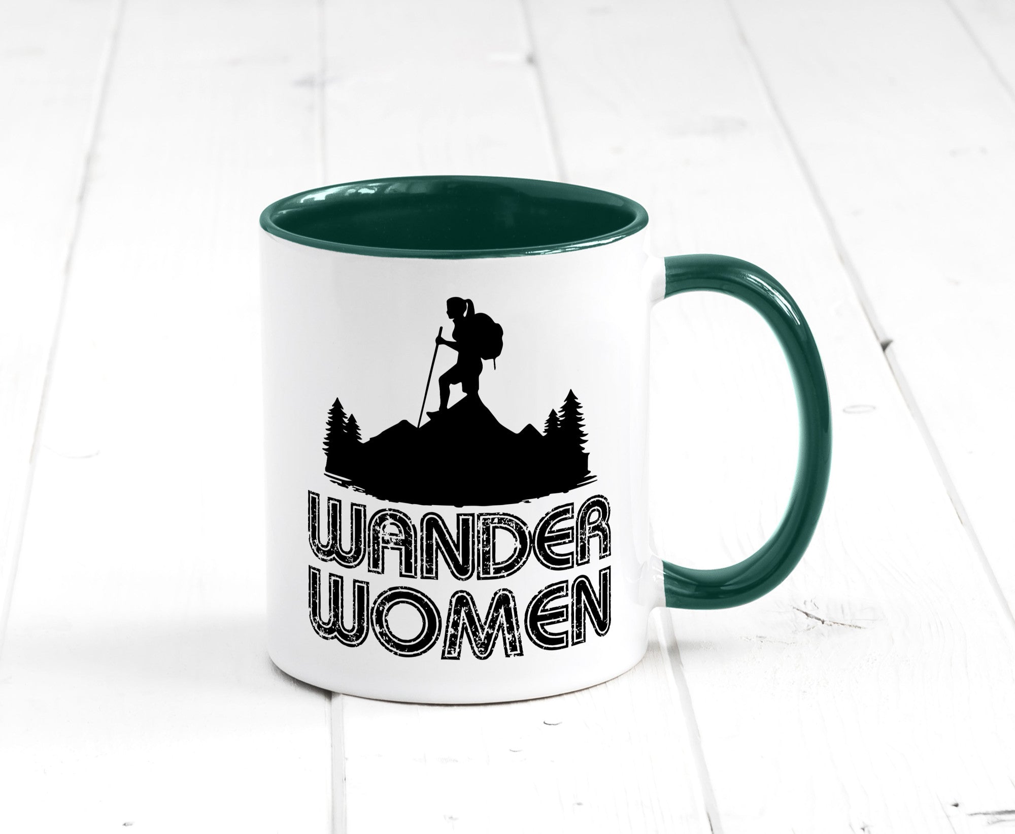 Wander Woman | Wandern Berge Geschenk Familie Geschenkidee lustiger Spruch Tasse