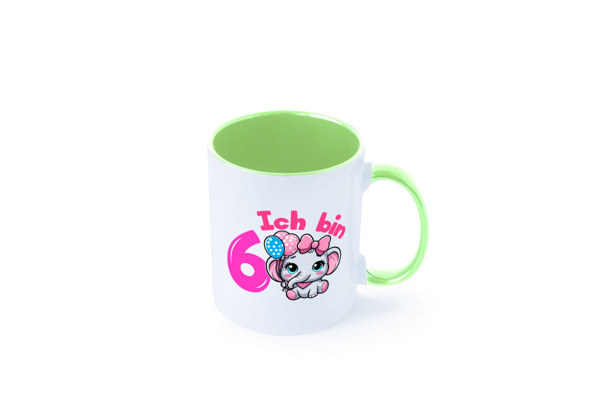 6. Geburtstag | 6 Jahre Elefant Mädchen Humor Geschenkidee Tasse
