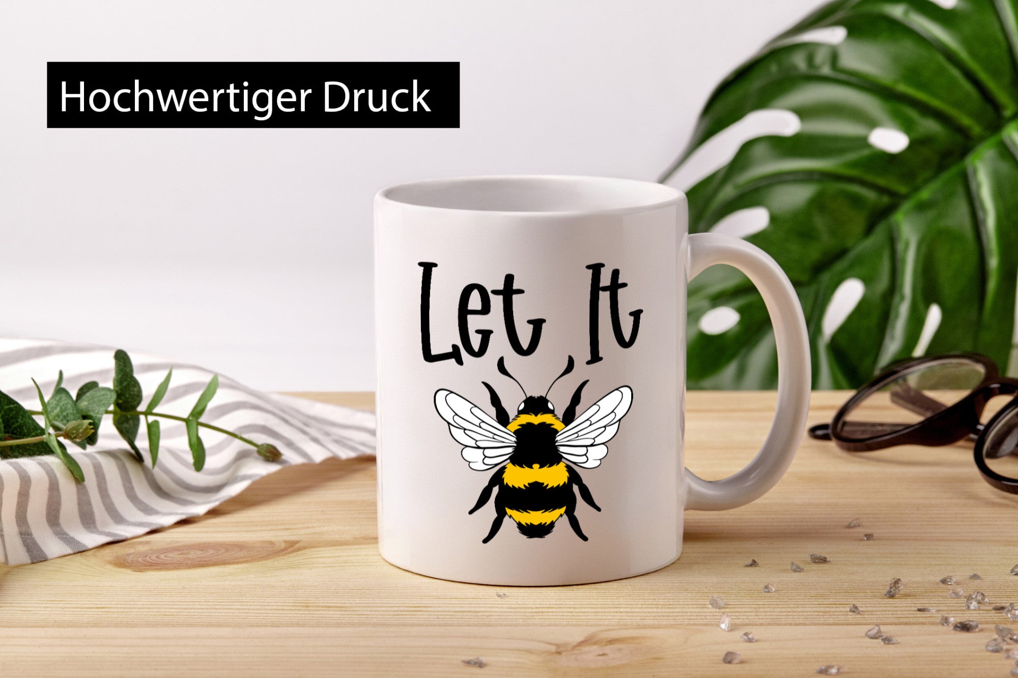 let it bee | Bienenliebhaber Imker Bienenvolk Honig Humor Geschenkidee Tasse