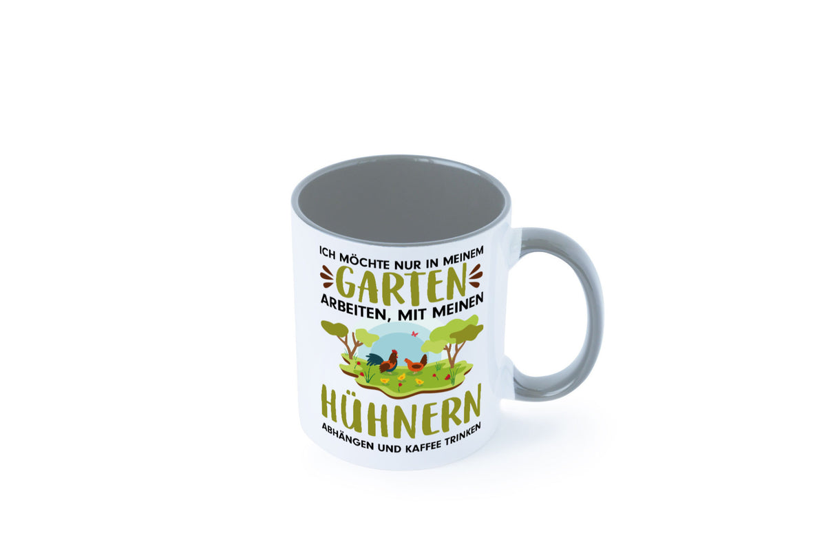 Garten Hühner | Gartenarbeit Tasse Bauernhof Spruch lustiger Geschenk Arbeit