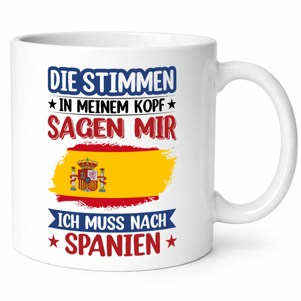 Spanien | Urlaub Stimmen in meinem Kopf Traumland v2 lustiger Spruch Geschenk