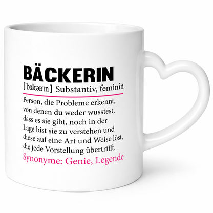 Bäckerin | Bäckerei Frauen Beruf Backen Geschenkidee Arbeit Kollegen Büro Humor