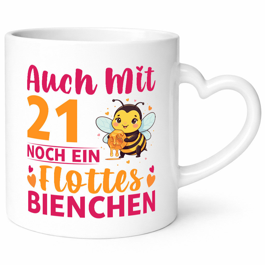 21. Geburtstag | Flottes Bienchen 21 Jahre Geschenkidee Humor Tasse