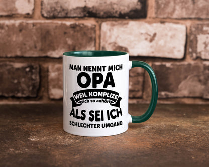 Nenn mich Opa, Komplize schlechter Umgang | Opa Witz Geschenk Familie