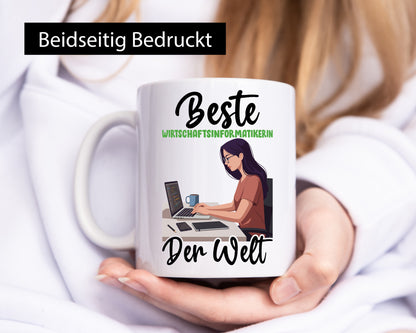 Beste Wirtschaftsinformatikerin | Informatikin Humor Geschenkidee Tasse