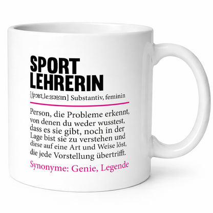 Sportlehrerin | Schule Lehrer Sport Spruch lustiger Geschenk Humor Geschenkidee