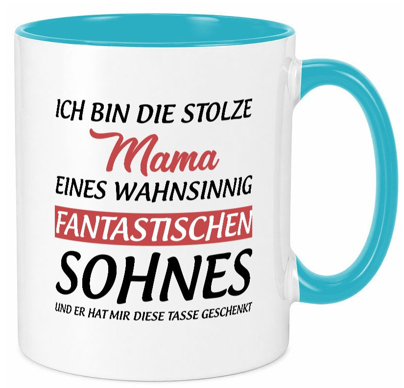 Stolze Mama | Sohn hat mir diese Tasse geschenkt Geschenkidee Familie Humor