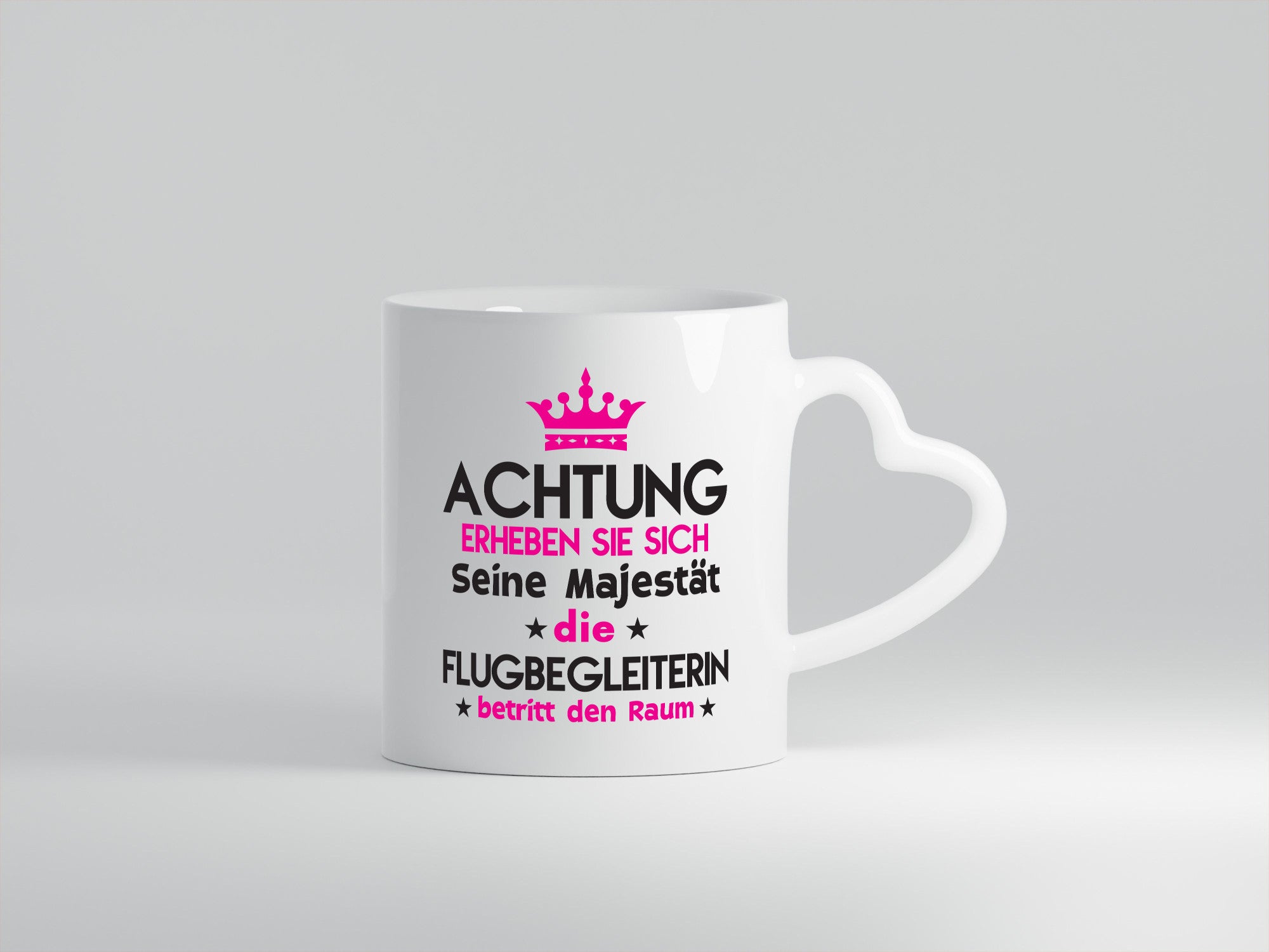 Seine Majestät Flugbegleiterin | Stewardess Flughafen Geschenkidee Humor Tasse
