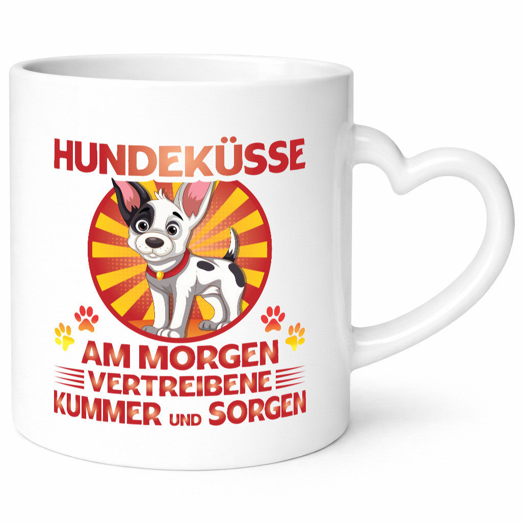 Hundeküsse am Morgen vertreiben kummer und Sorgen | Hund Geschenk Tierliebhaber