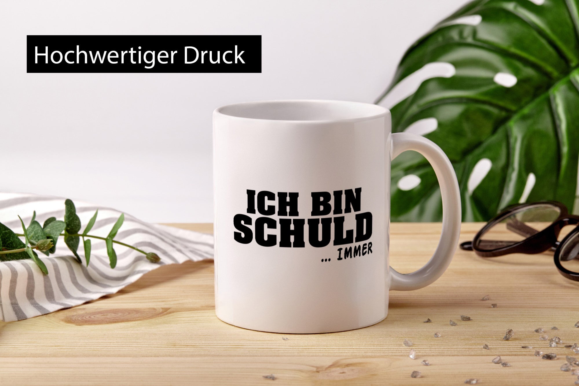 Ich bin Schuld | Schwarze Schaff lustig Humor Geschenkidee Geschenk Tasse