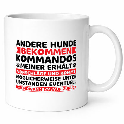 Hunde Training | Hundebesitzer Tasse Hundekommando vl3 Humor Tierliebhaber